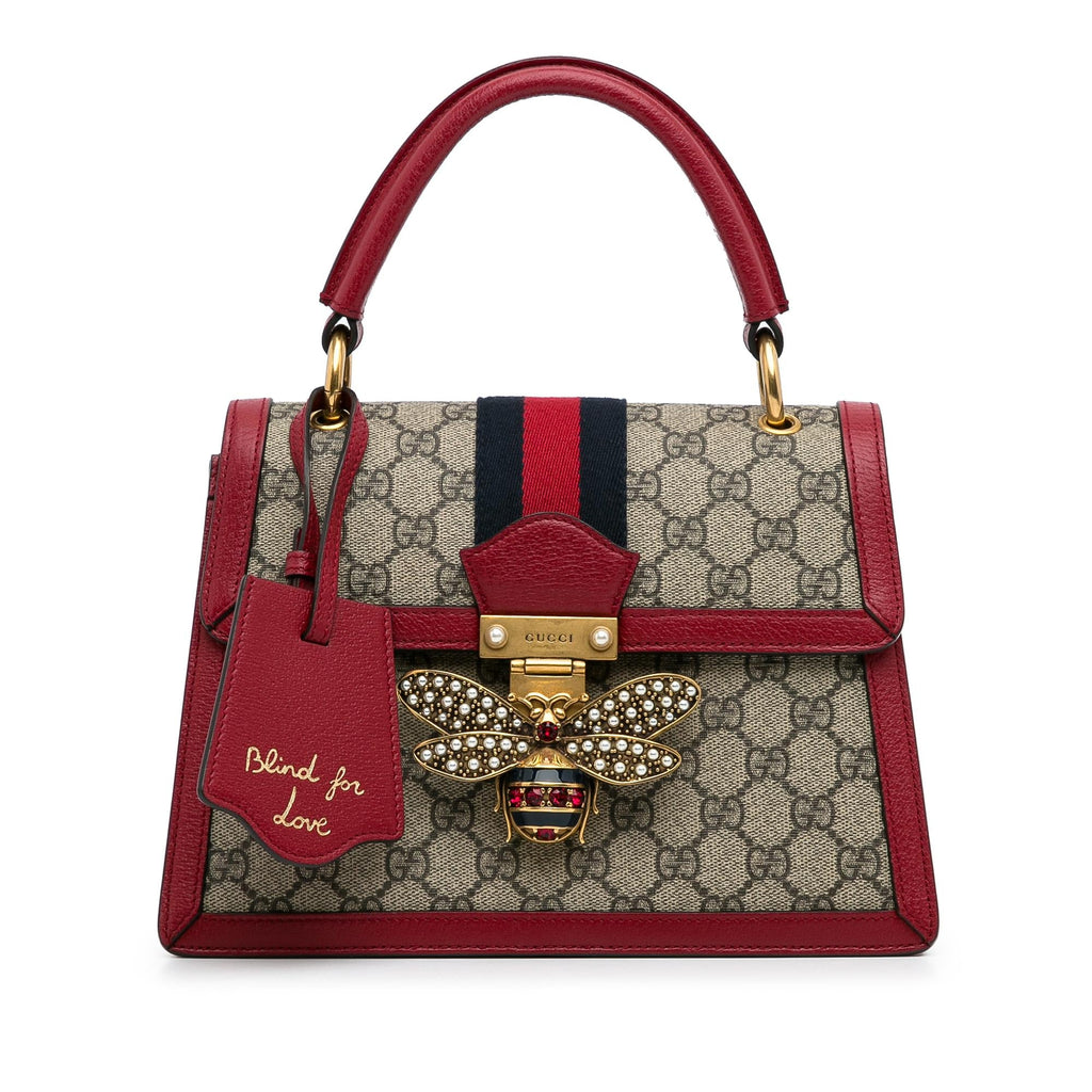 Gucci GG Supreme Queen Margaret Satchel (SHG-bPHpLo)