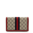 Gucci GG Supreme Queen Margaret Wallet on Chain (SHF-Cy5wDk)