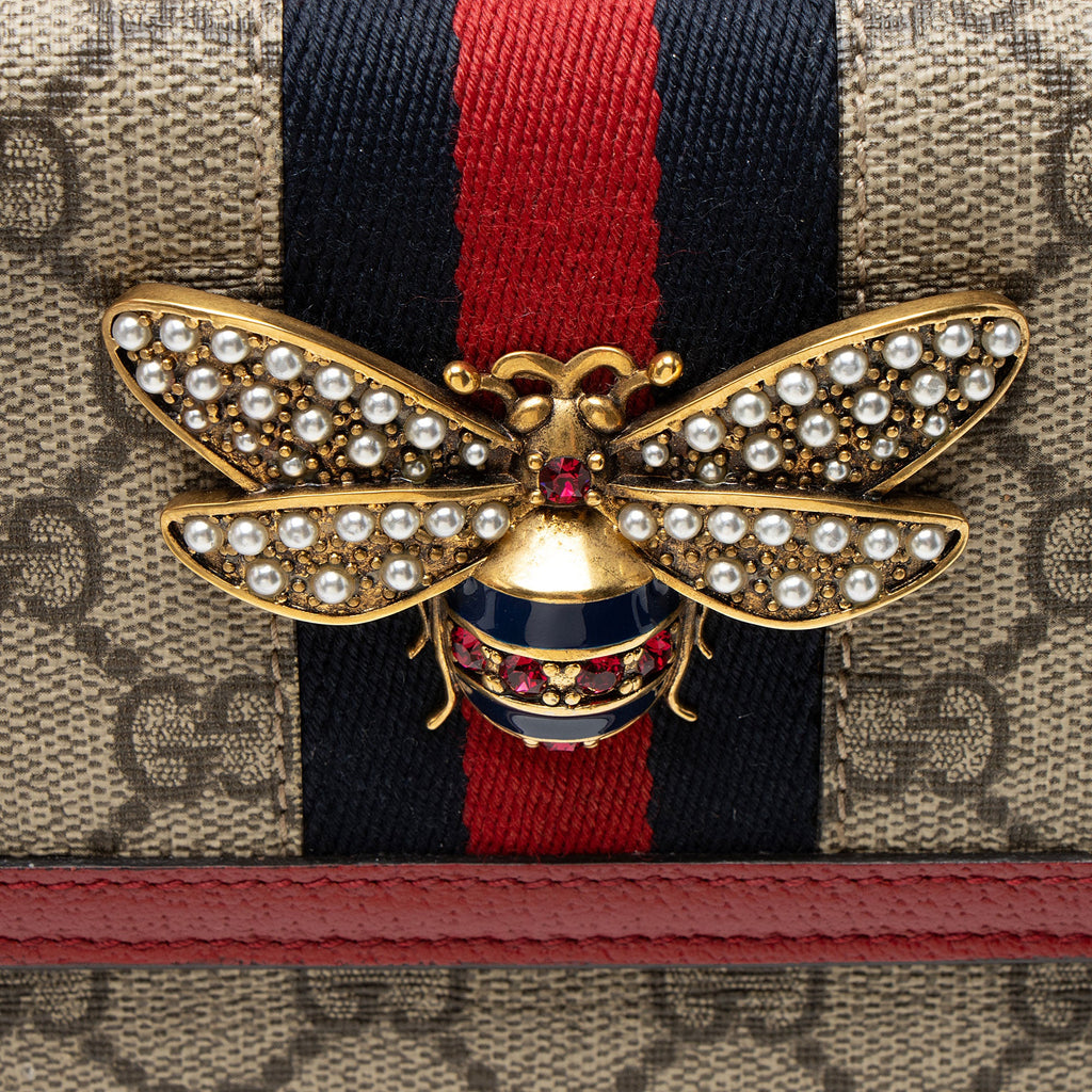 Gucci GG Supreme Queen Margaret Wallet on Chain