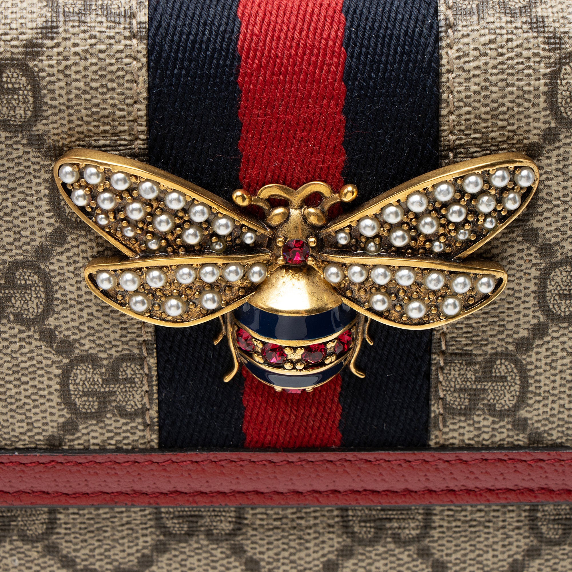 Gucci GG Supreme Queen Margaret Wallet on Chain