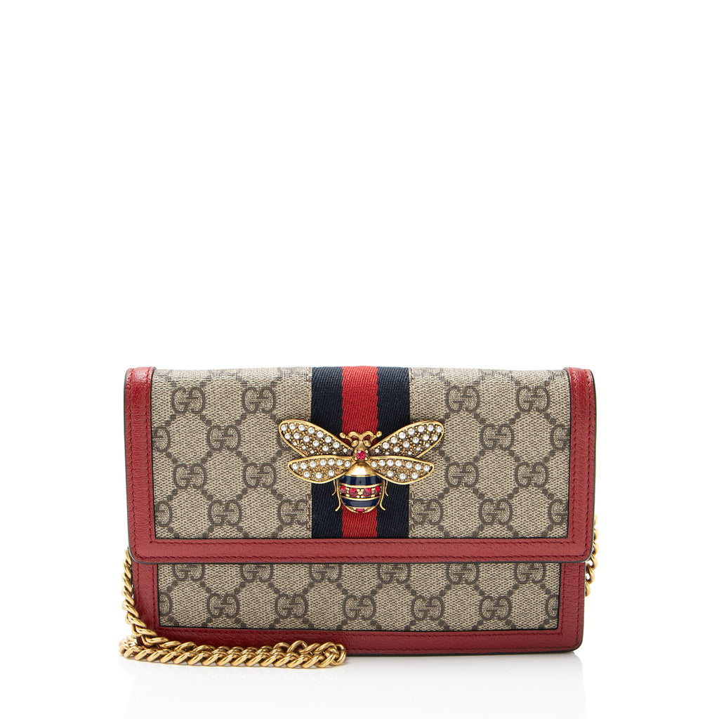Gucci GG Supreme Queen Margaret Wallet on Chain