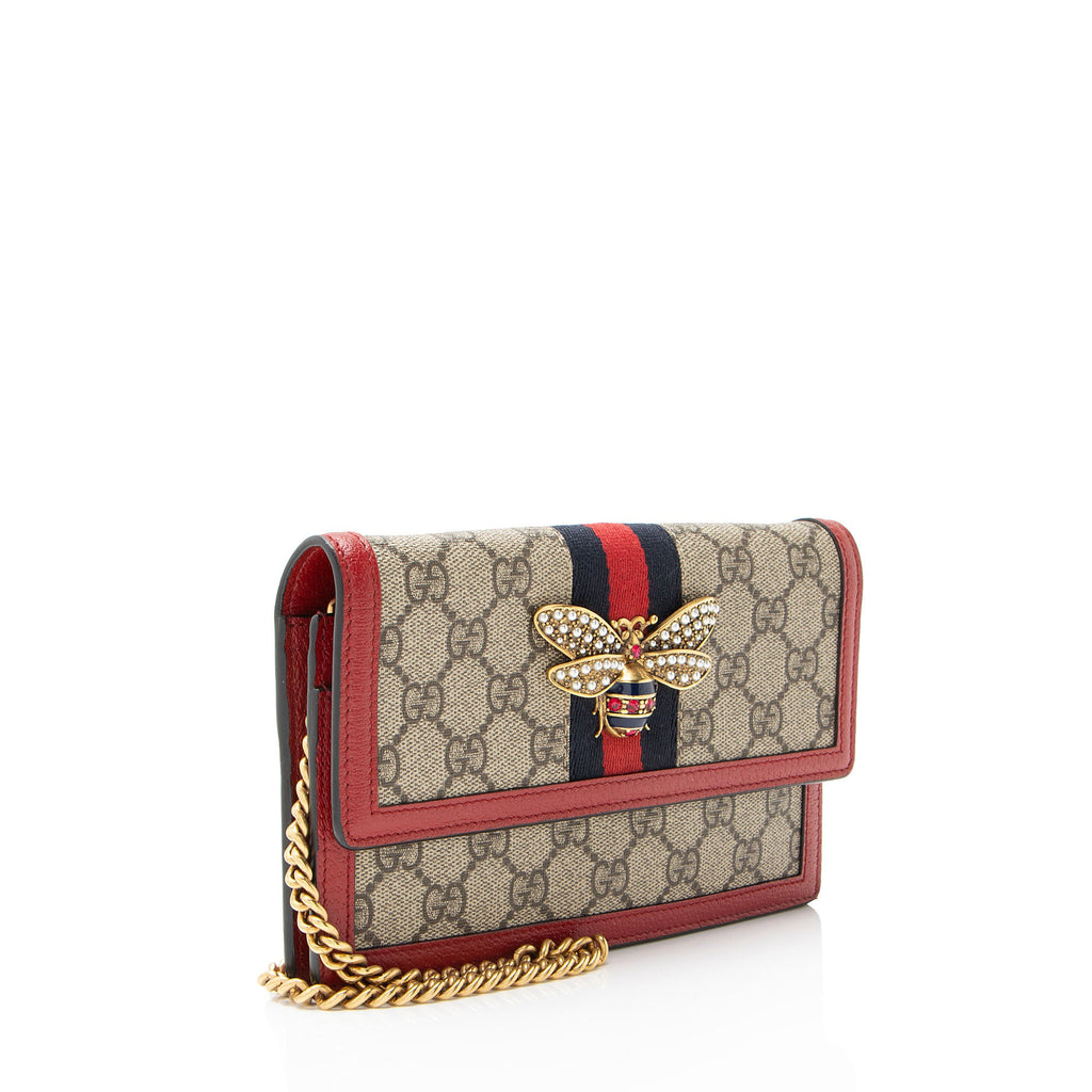 Gucci GG Supreme Queen Margaret Wallet on Chain