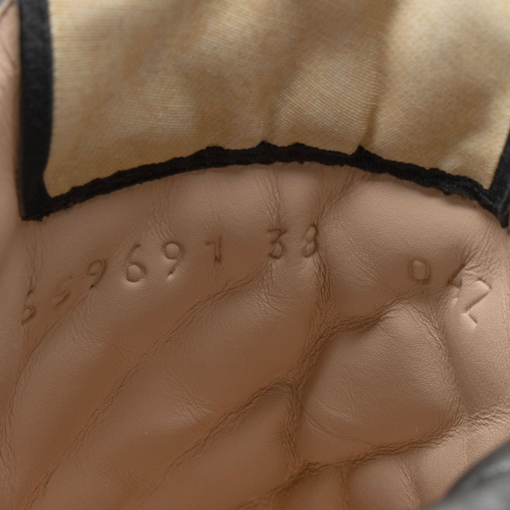 Gucci GG Supreme Quilted Calfskin Combat Boots - Size 8 / 38