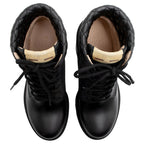 Gucci GG Supreme Quilted Calfskin Combat Boots - Size 9 / 39 (SHF-FX4r8v)
