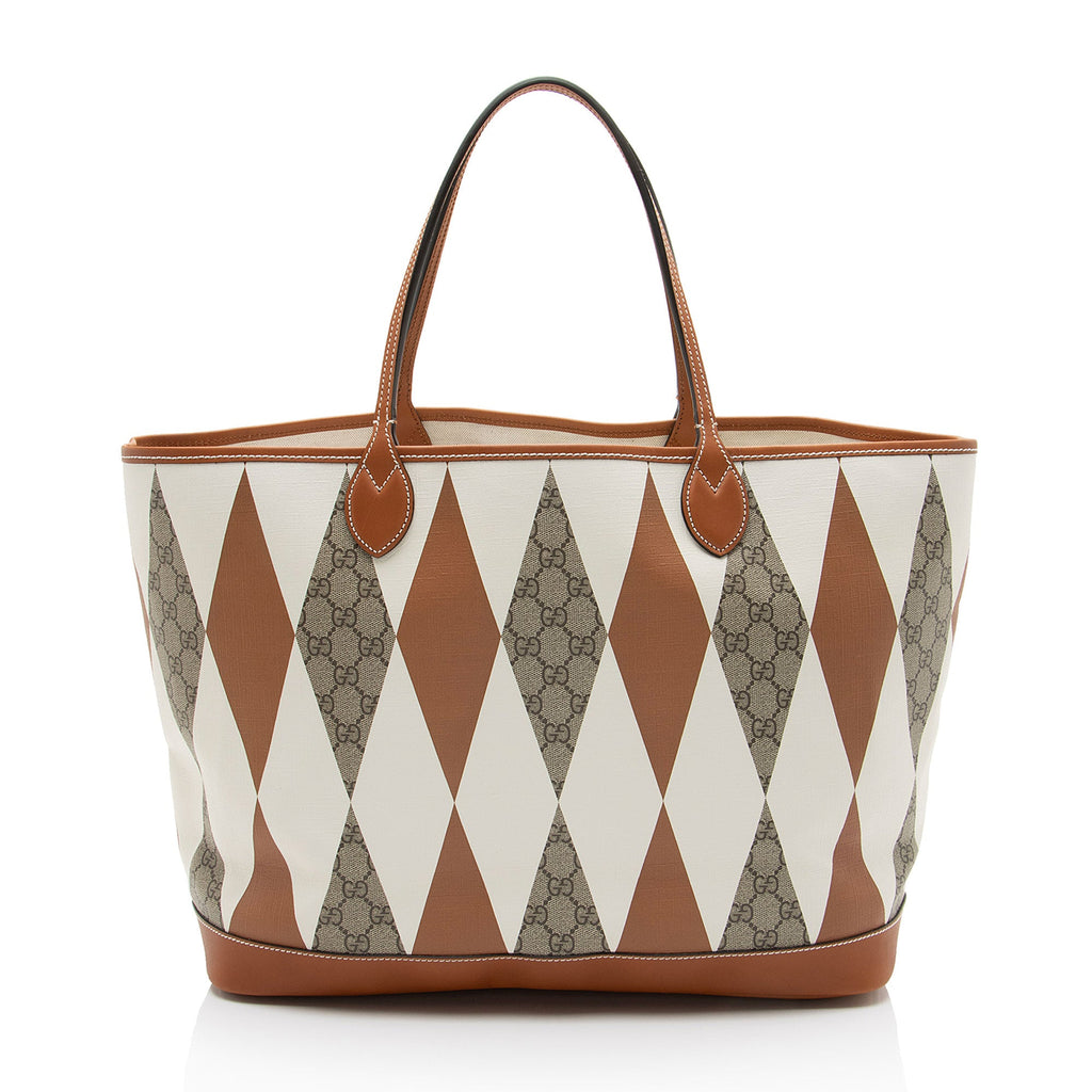 Gucci GG Supreme Rhombus Large Shopping Tote