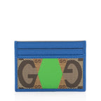 Gucci GG Supreme Rhombus Print Card Case (SHF-aduYXB)