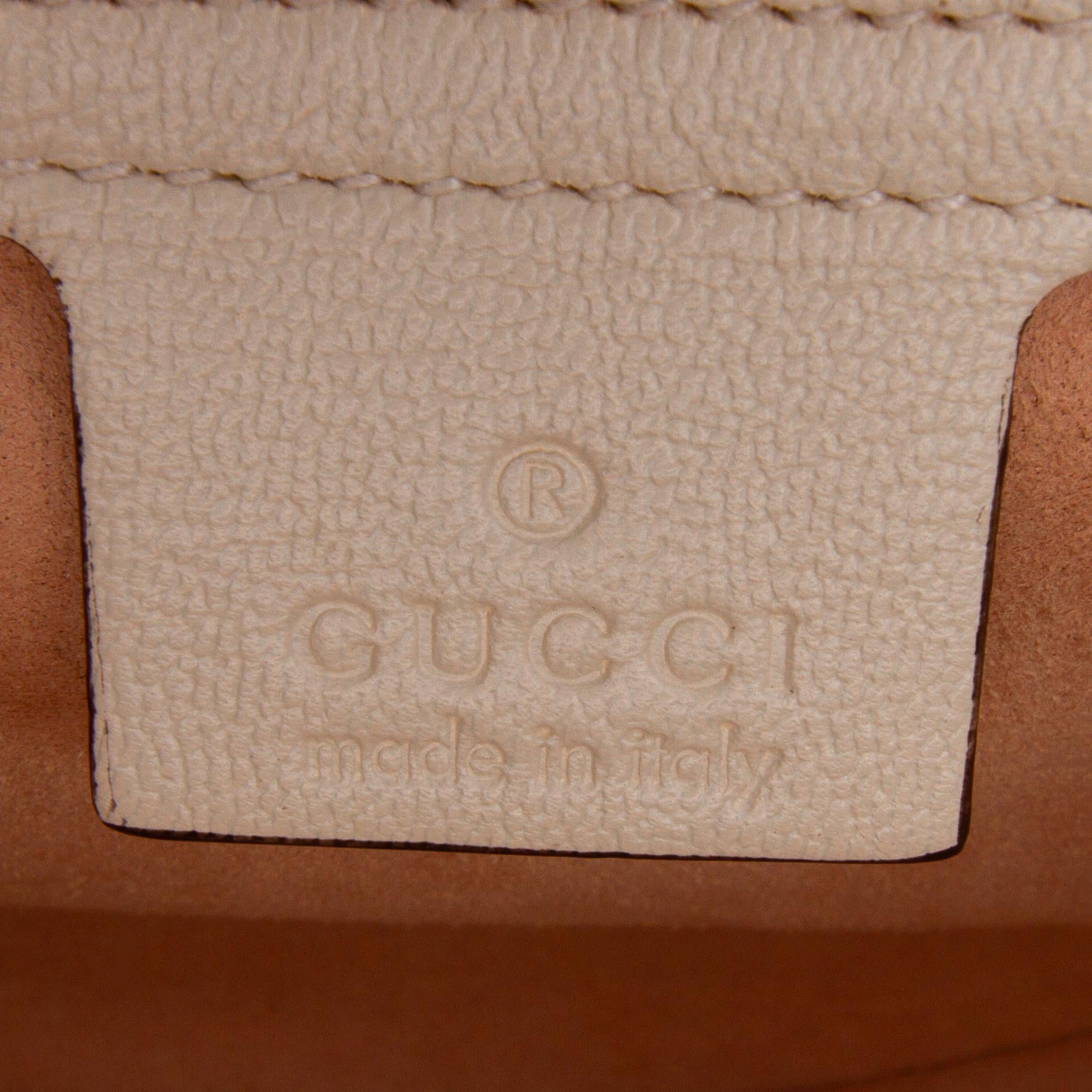Gucci GG Supreme Saddle Padlock Crossbody