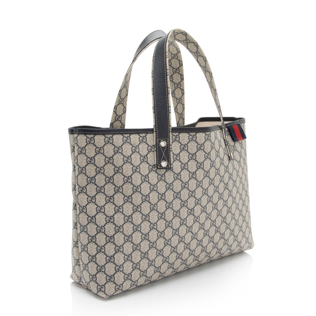 Gucci GG Supreme Signature Web Loop Medium Tote (SHF-bwxRro)