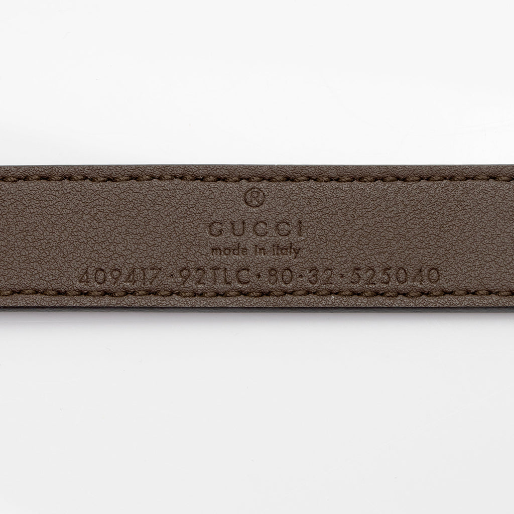 Gucci GG Supreme GG Marmont Slim Belt - Size 32 / 80 (SHF-TjpHYs)