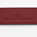Gucci GG Supreme Slim Belt - Size 32 / 80 (SHF-pD0DBl)