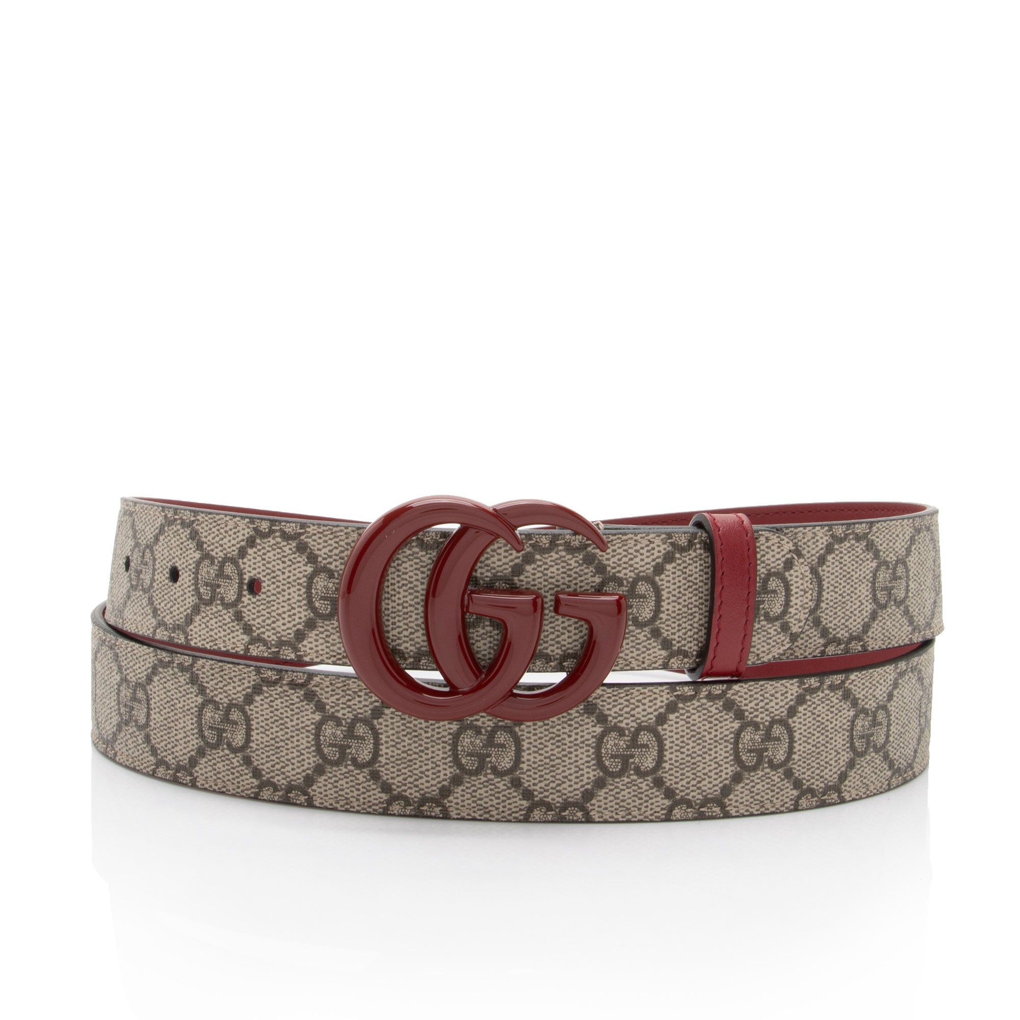 Gucci GG Supreme GG Marmont Slim Belt - Size 44 / 110 (SHF-CvMVZf)