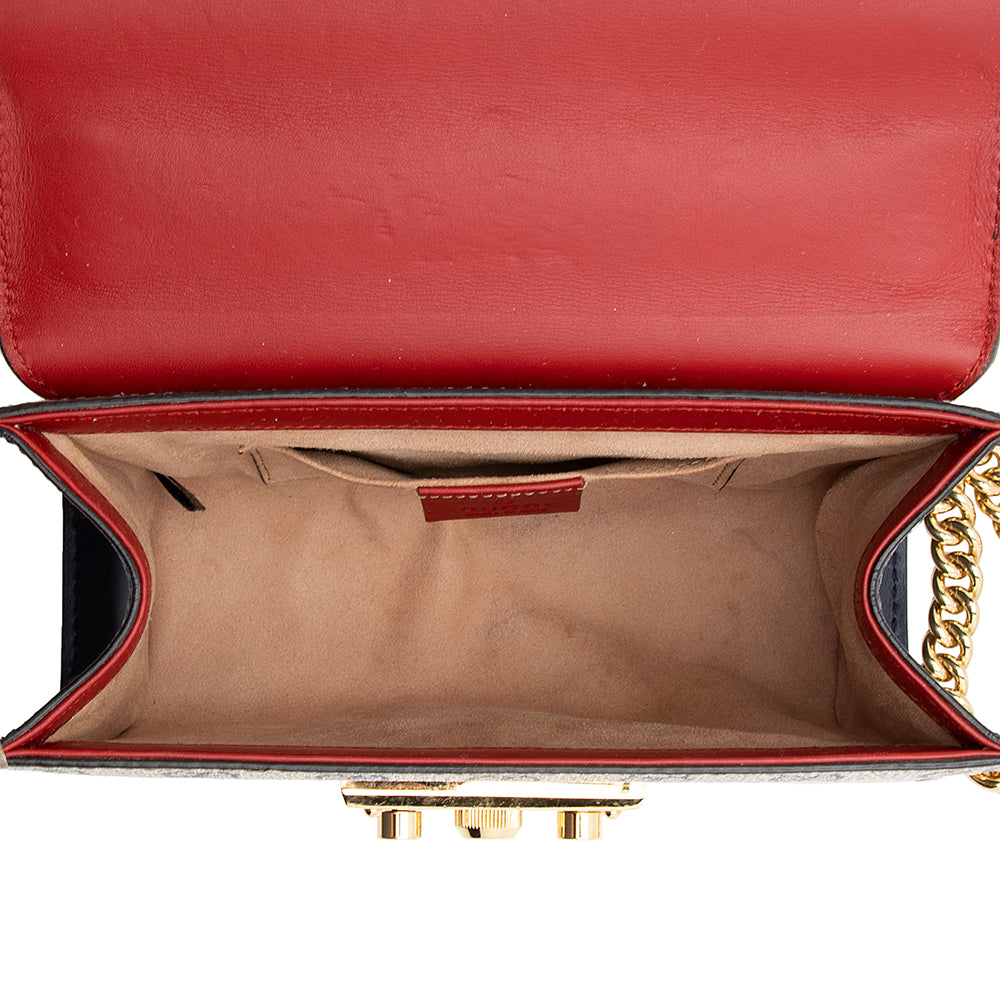 Gucci GG Supreme Small Padlock Shoulder Bag (SHF-21315)