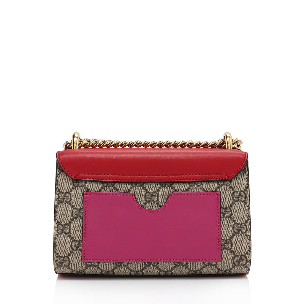 Gucci GG Supreme Small Padlock Shoulder Bag (SHF-121XFL)