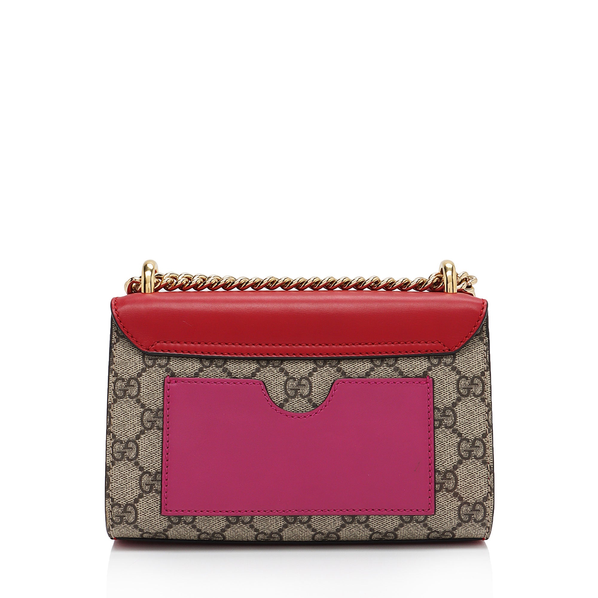 Gucci GG Supreme Small Padlock Shoulder Bag (SHF-121XFL)