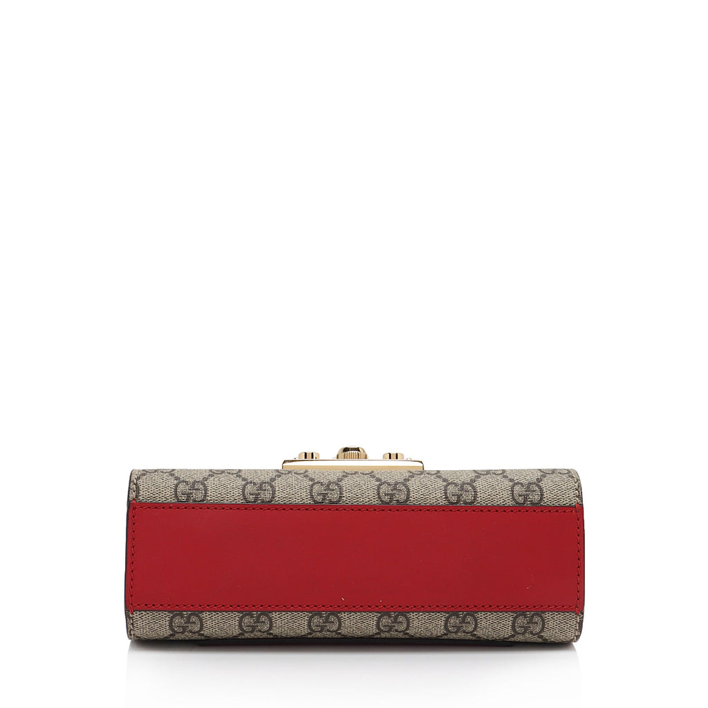 Gucci GG Supreme Small Padlock Shoulder Bag (SHF-121XFL)