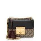 Gucci GG Supreme Small Padlock Shoulder Bag (SHF-vRdeyi)