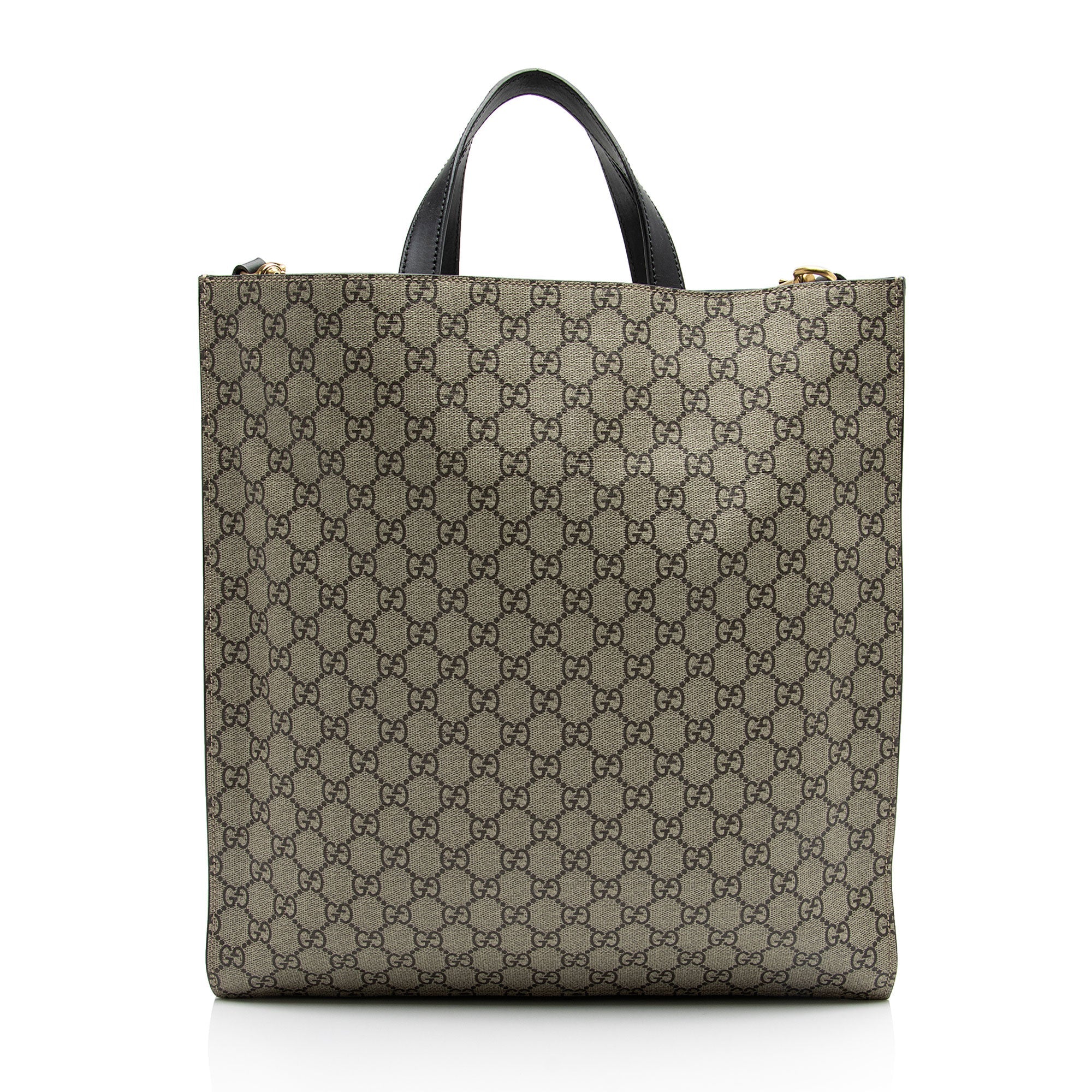 Gucci GG Supreme Soft Angry Cat Vertical Courrier Tote (SHF-BjgJPe)