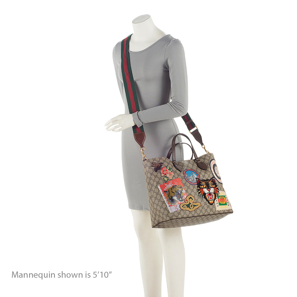 Gucci GG Supreme Soft Courrier Tote - FINAL SALE (SHF-21978)