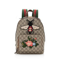 Gucci GG Supreme Souvenir Garden Bee Flower Backpack (SHF-21666)