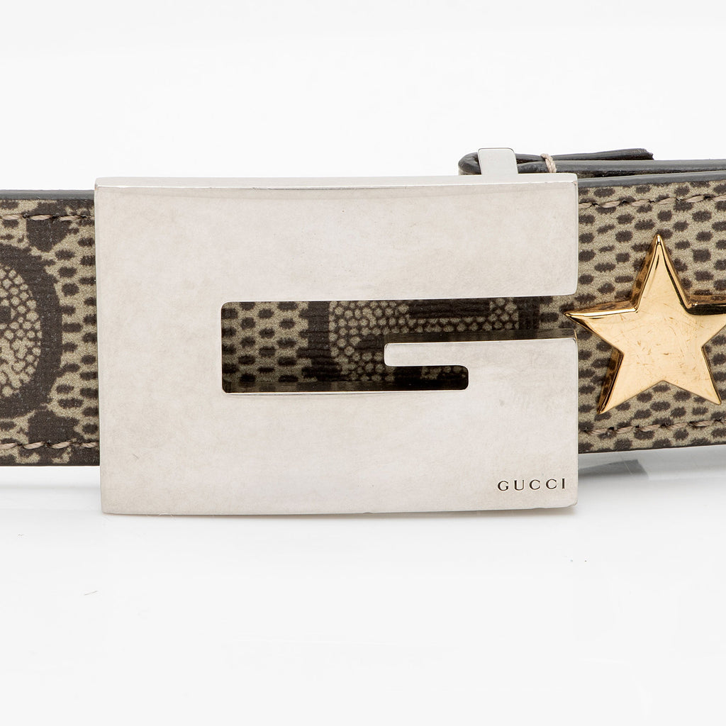 Gucci GG Supreme Star Studded Belt - Size 38 / 95