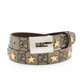 Gucci GG Supreme Star Studded Belt - Size 38 / 95