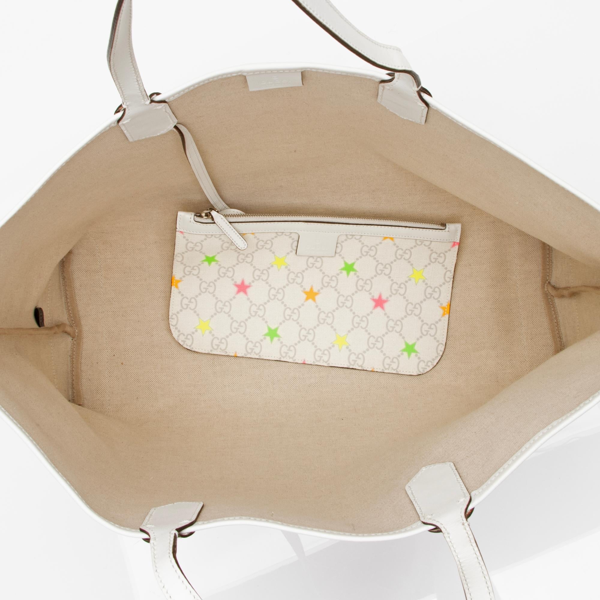 Gucci GG Supreme Stars Large Tote (SHF-23264)