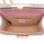 Gucci GG Supreme Strawberry Padlock Small Shoulder Bag