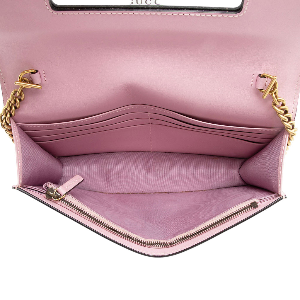 Gucci GG Supreme Strawberry Wallet on Chain (SHF-95dwLu)