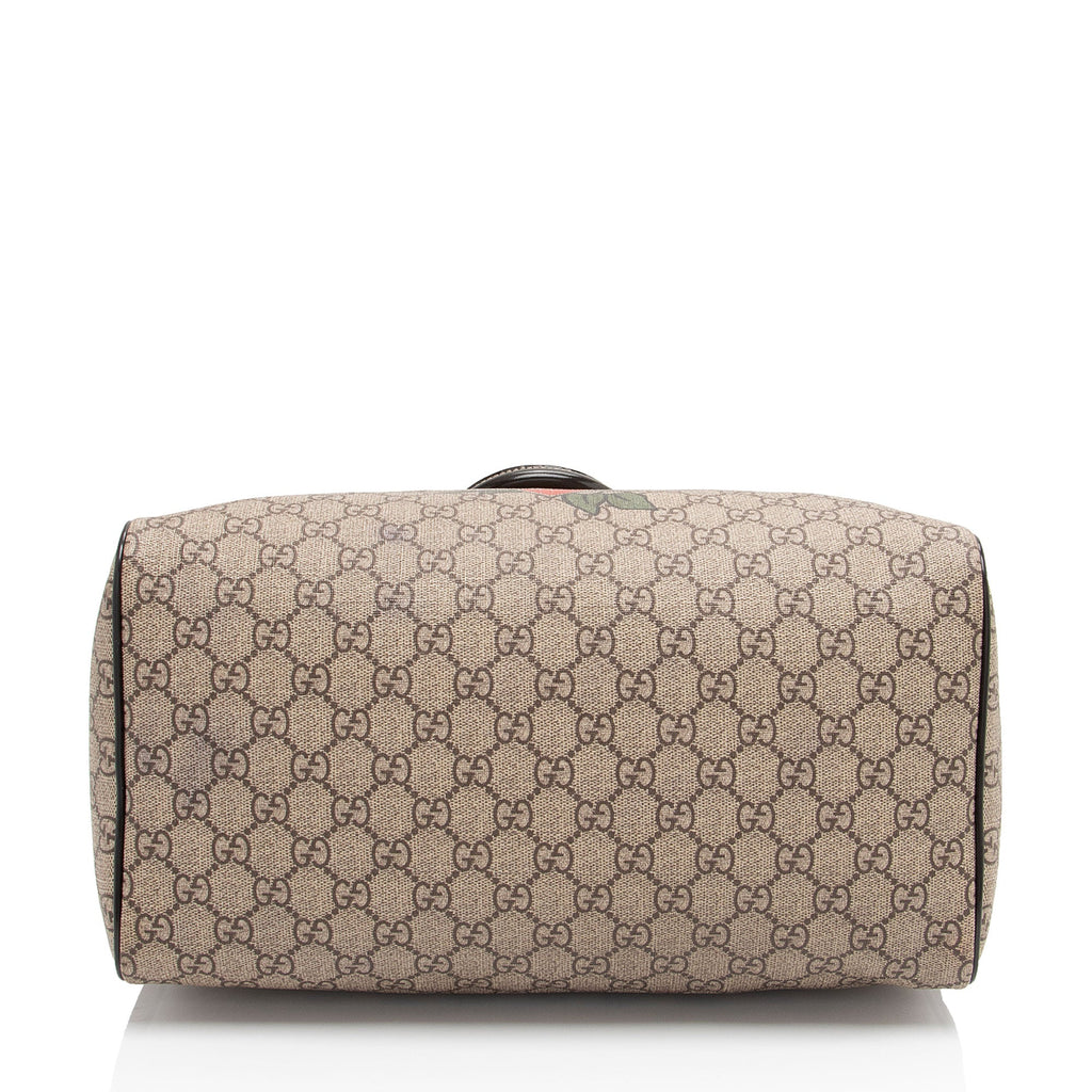 Gucci GG Supreme Tattoo Heart Medium Boston Bag (SHF-CqiJiV)