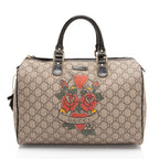 Gucci GG Supreme Tattoo Heart Medium Boston Bag (SHF-CqiJiV)