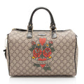 Gucci GG Supreme Tattoo Heart Medium Boston Bag