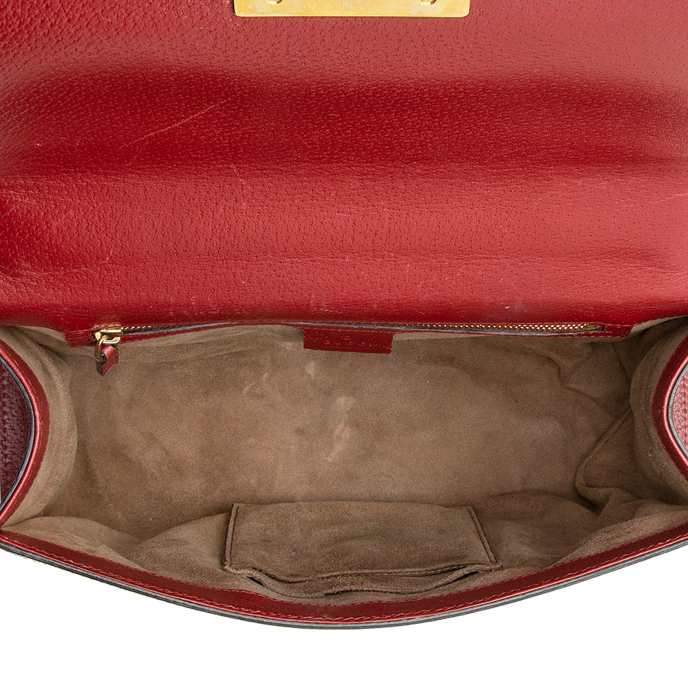 Gucci GG Supreme Tian Padlock Shoulder Bag (SHF-21600)