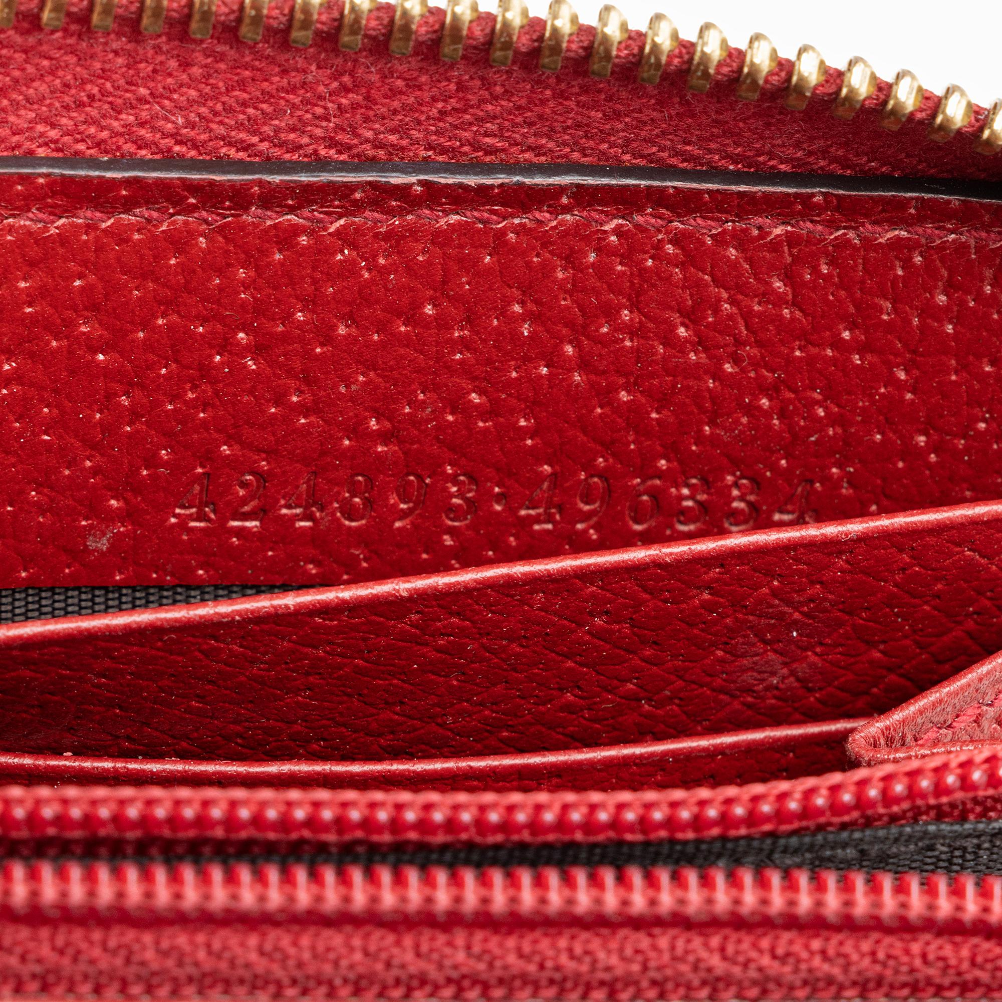 Gucci GG Supreme Tian Zip Around Wallet (SHF-2YyS7K)