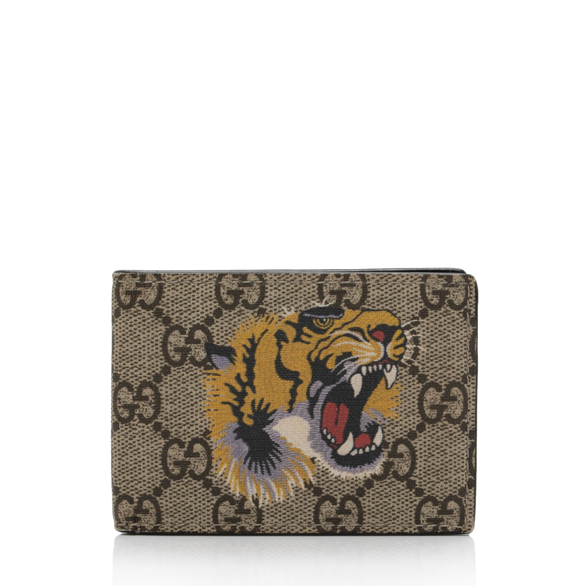 Gucci GG Supreme Tiger Small Bi-Fold Wallet (SHF-yhq0A1)