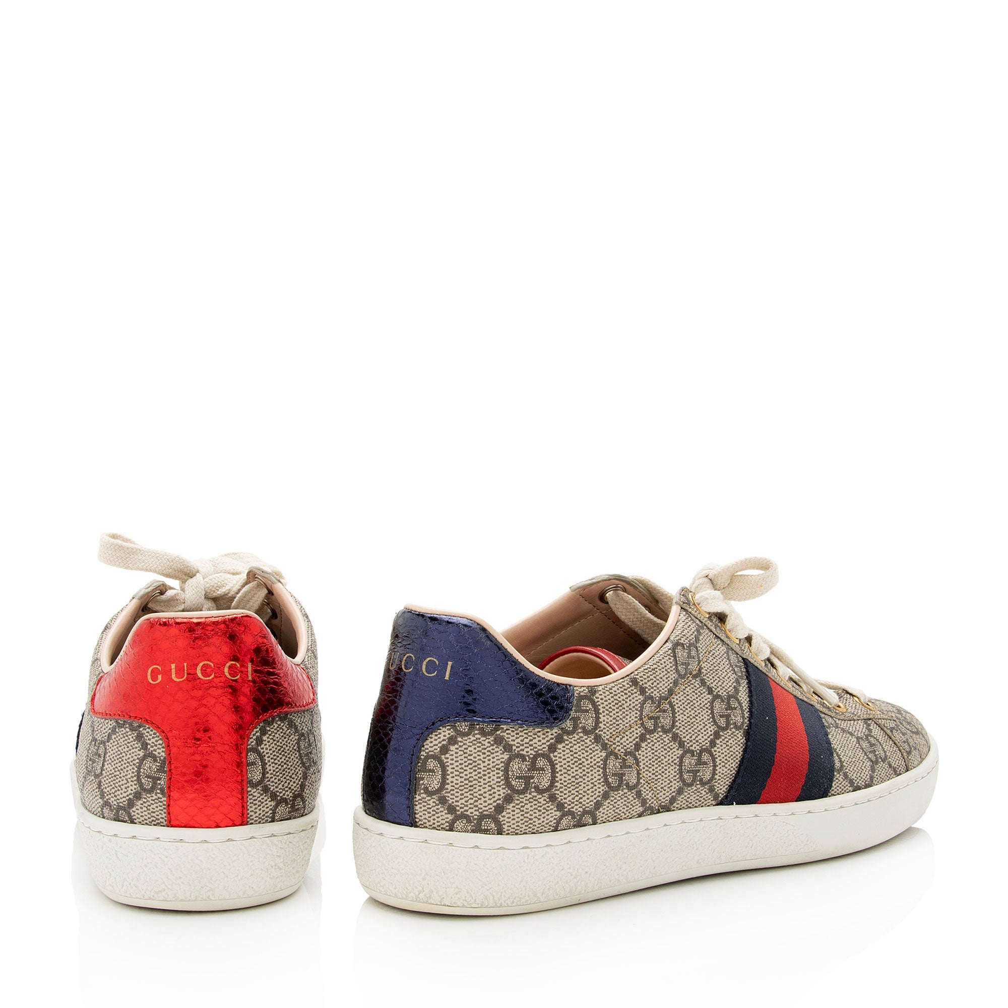 Gucci GG Supreme Web Ace Sneakers - Size 6 / 36 (SHF-ffuTAV)