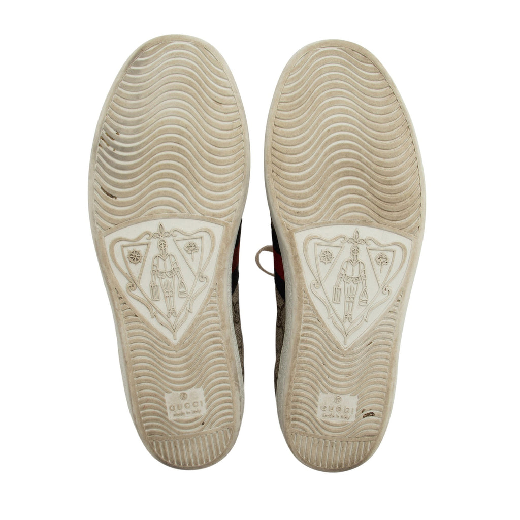 Gucci GG Supreme Web Ace Sneakers - Size 8 / 38 (SHF-cQ9zfZ)