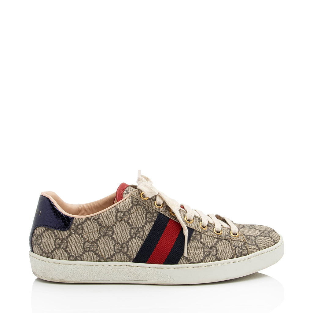 Gucci GG Supreme Web Ace Sneakers - Size 8 / 38 (SHF-cQ9zfZ)