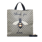 Gucci GG Supreme Web Animalier Satchel (SHG-aiiY9A)