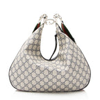 Gucci GG Supreme Web Attache Large Shoulder Bag