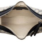 Gucci GG Supreme Web Attache Large Shoulder Bag