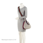 Gucci GG Supreme Web Attache Large Shoulder Bag