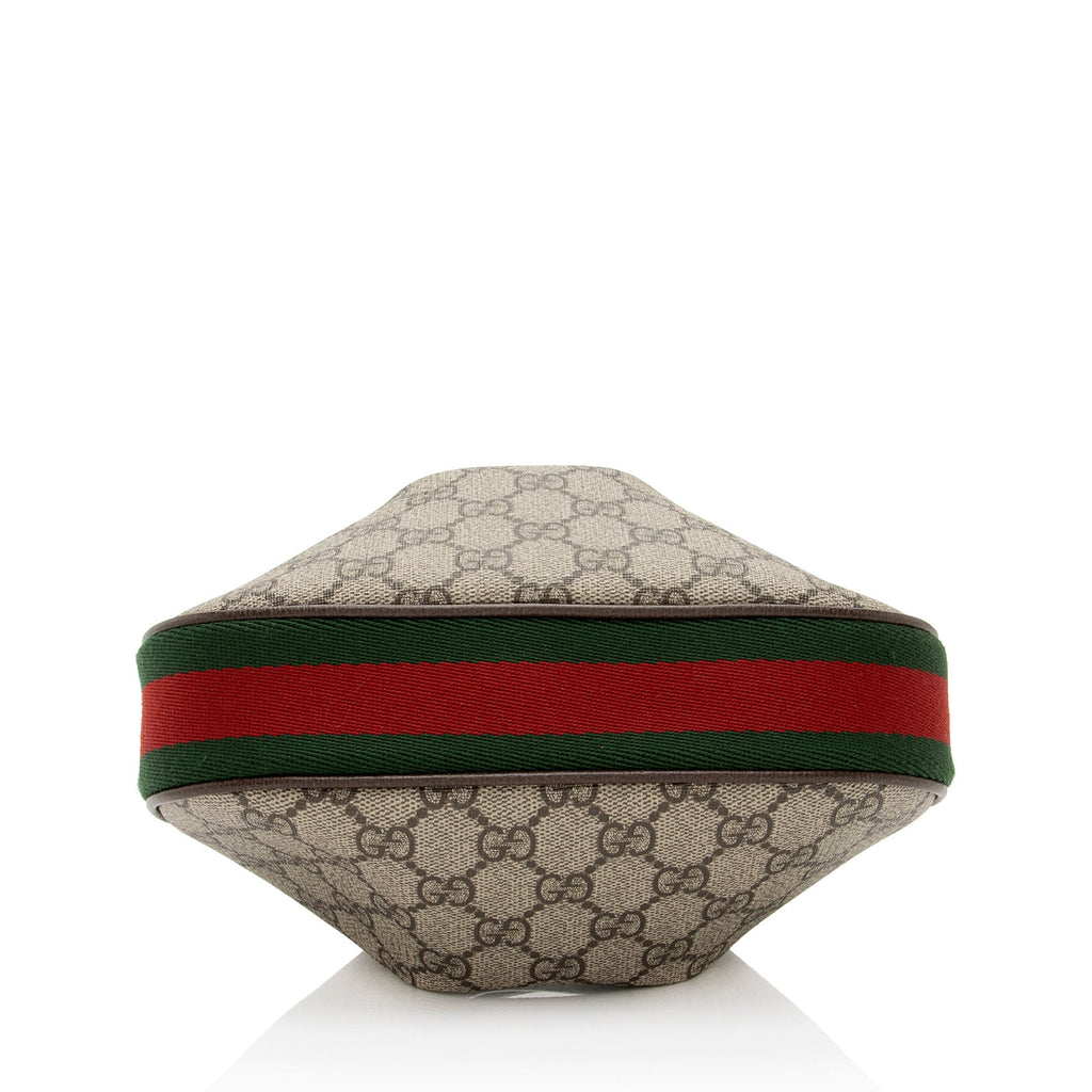 Gucci GG Supreme Web Attache Small Shoulder Bag (SHF-sxZNBL)