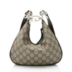 Gucci GG Supreme Web Attache Small Shoulder Bag