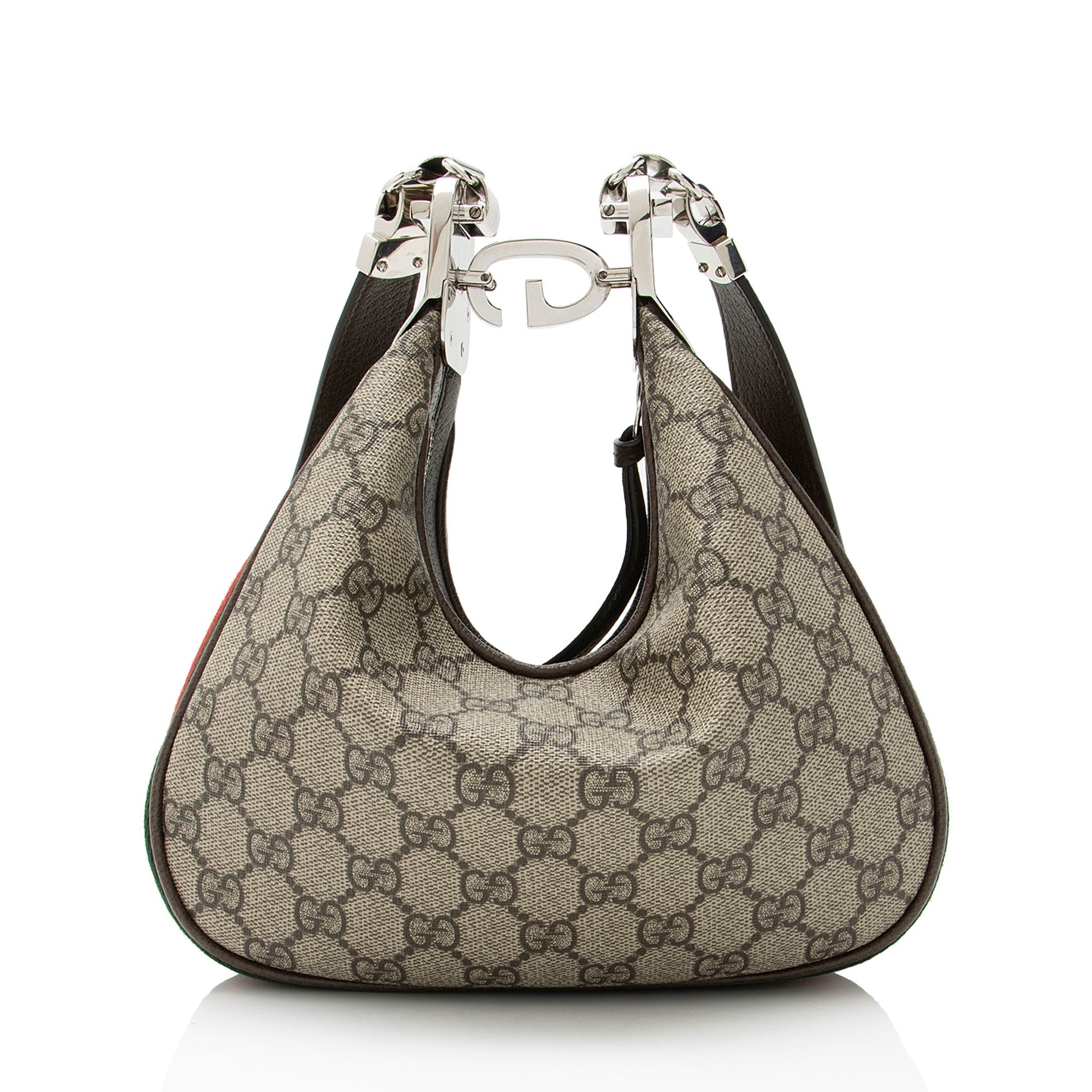 Gucci GG Supreme Web Attache Small Shoulder Bag