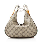 Gucci GG Supreme Web Attache Small Shoulder Bag