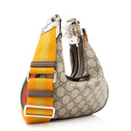 Gucci GG Supreme Web Attache Small Shoulder Bag
