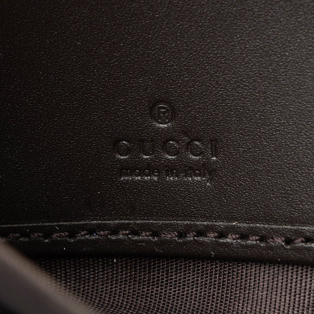 Gucci GG Supreme Web Bee Zip Around Wallet