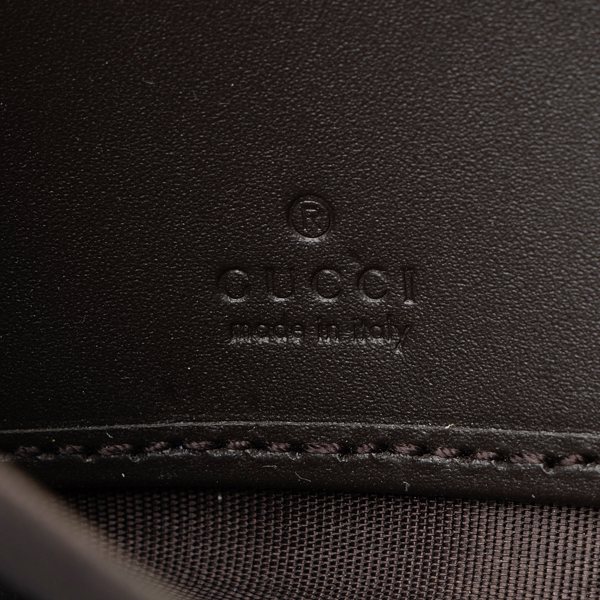 Gucci GG Supreme Web Bee Zip Around Wallet