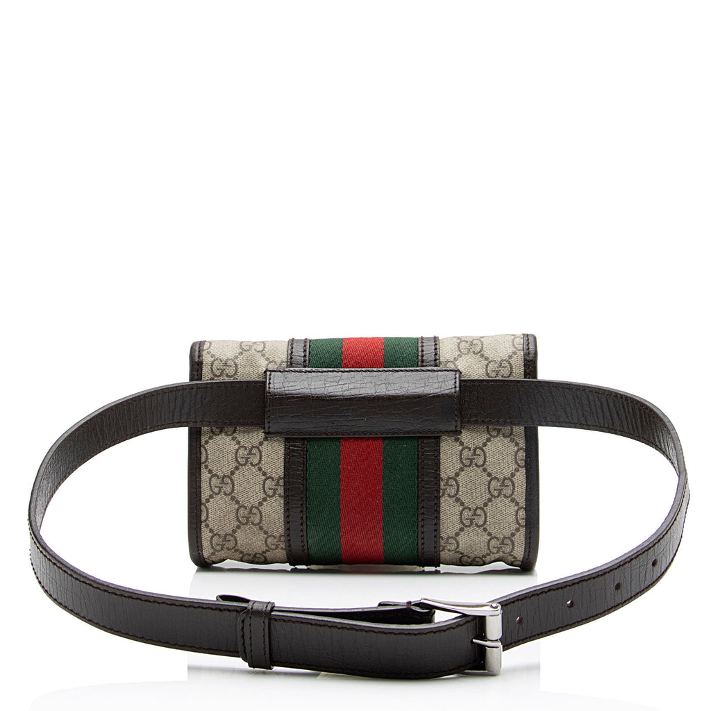 Gucci GG Supreme Web Belt Bag (SHF-Bdkuvr)