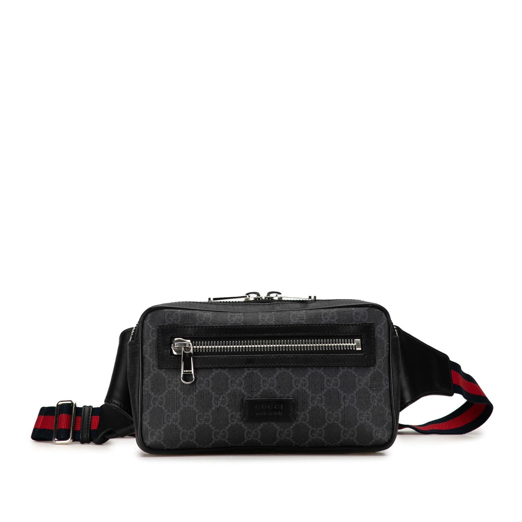 Gucci GG Supreme Web Belt Bag (SHG-2Lu14R)